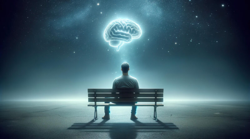 Cervello solitario Fonte: https://scitechdaily.com/images/Brain-Man-Sitting-on-Bench.jpg, SciTechDaily